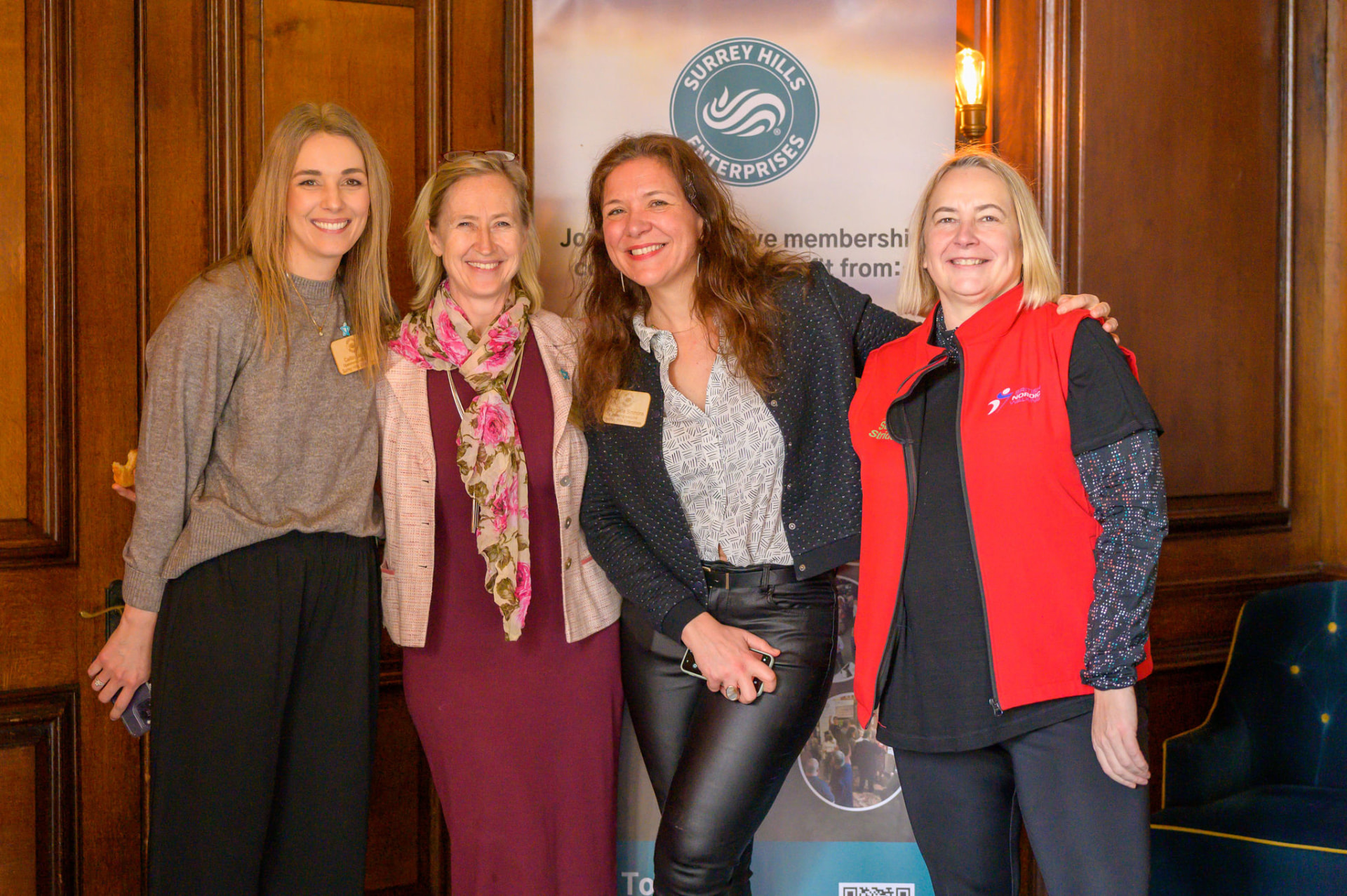 Members of the Surrey Hills Enterprises team at a member event