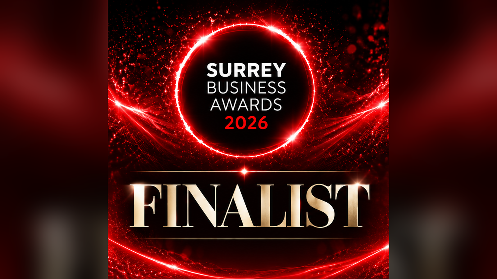 Surrey Business Awards 2026 finalist badge