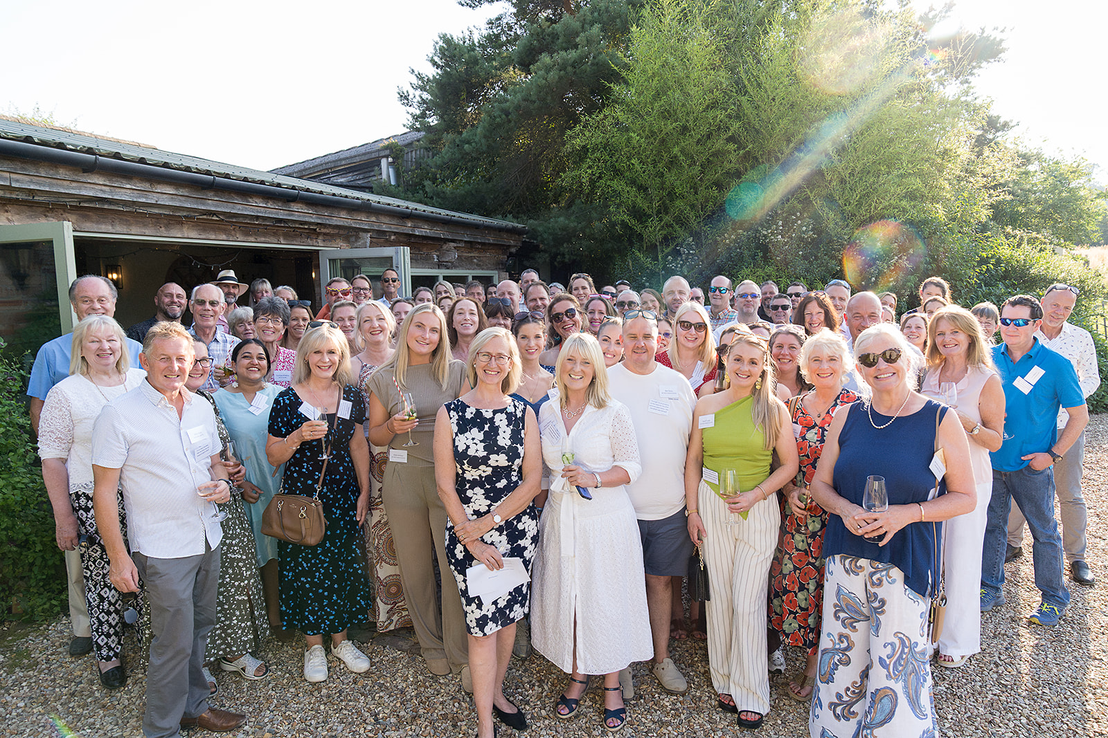 Members gathered together at the Surrey Hills Enterprises summer event